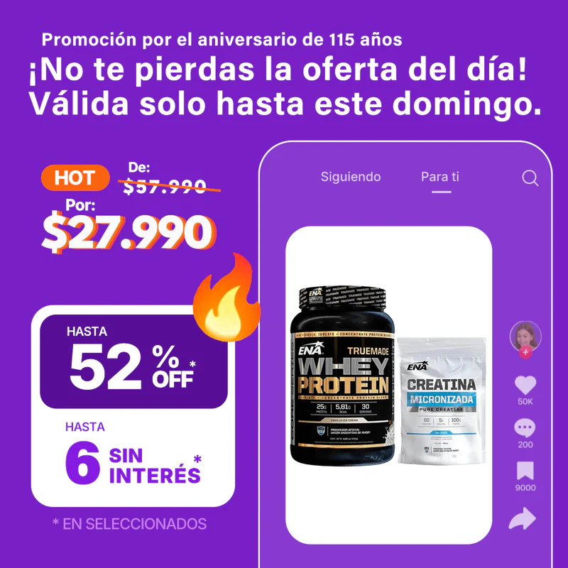 True Made Whey Protein 2lbs + Creatina Micronizada 300g Ena