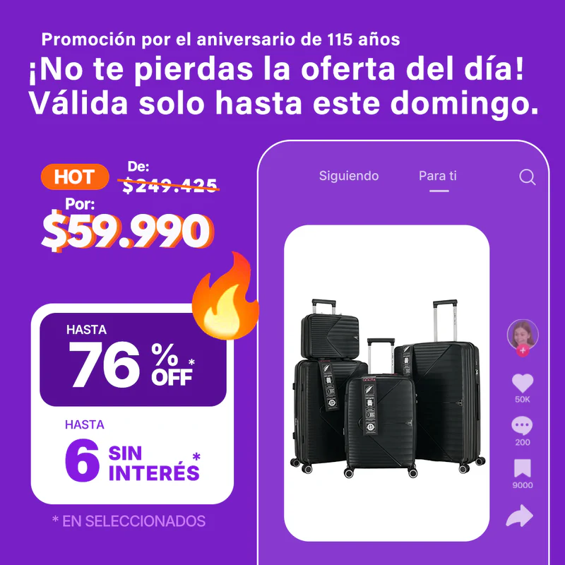 Set De 4 Valijas Rígidas Agarrate Catalina Beauty Tsa G360