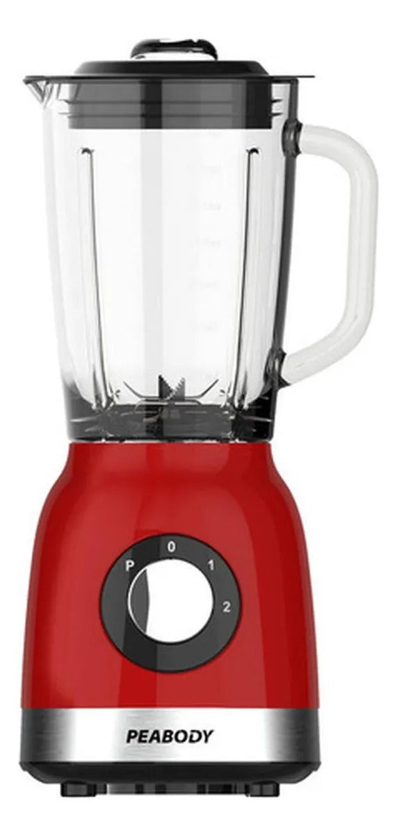 Licuadora Peabody PE-LN810R Roja 2 Velocidades Jarra de Vidrio 1.75 Litros