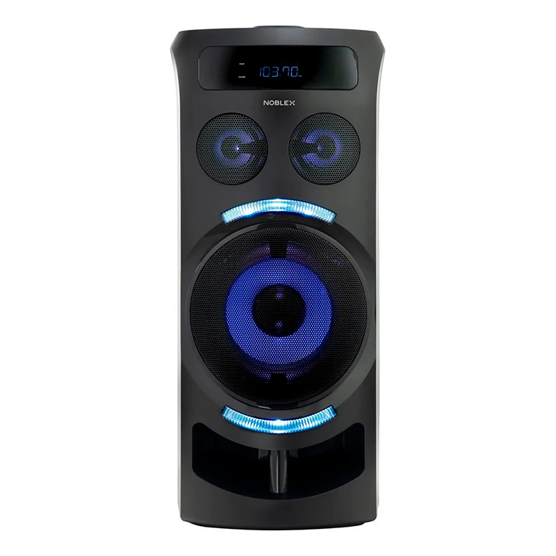 Torre de Sonido Noblex MNT290 Bluetooth Efectos de Voz y Luces LED Negro