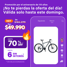 Bicicleta de Montaña Overtech R29 Q5 21v Freno de disco Shimano 12x