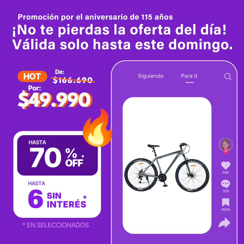 Bicicleta de Montaña Overtech R29 Q5 21v Freno de disco Shimano 12x