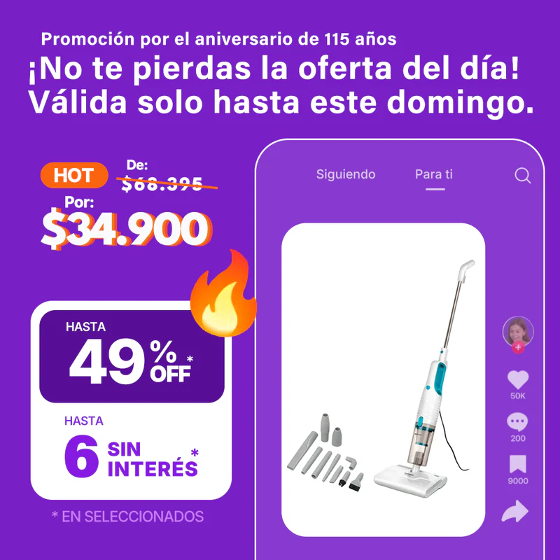 Aspiradora De Mano Vertical 2 En 1 Daewoo con accesorios