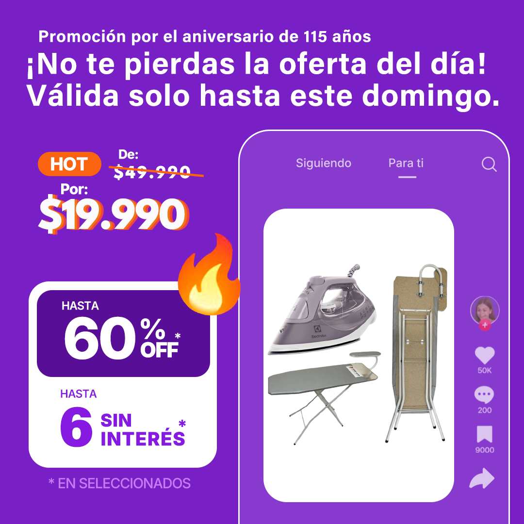 Kit de Plancha + Tabla de Planchar