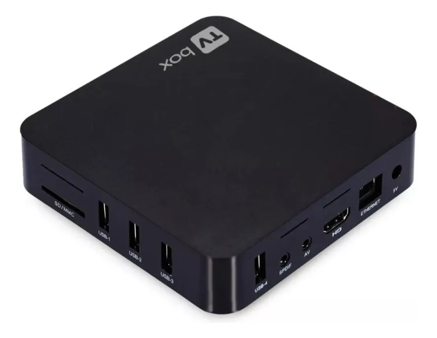 Smart Tv Box Convierte Tu Televisor En Smart 4k Color 128gb Negro Estándar