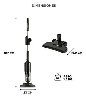 Aspiradora Gadnic JTL60Y 2 En 1 Vertical Y De Mano 600W Multifunción Con Cable