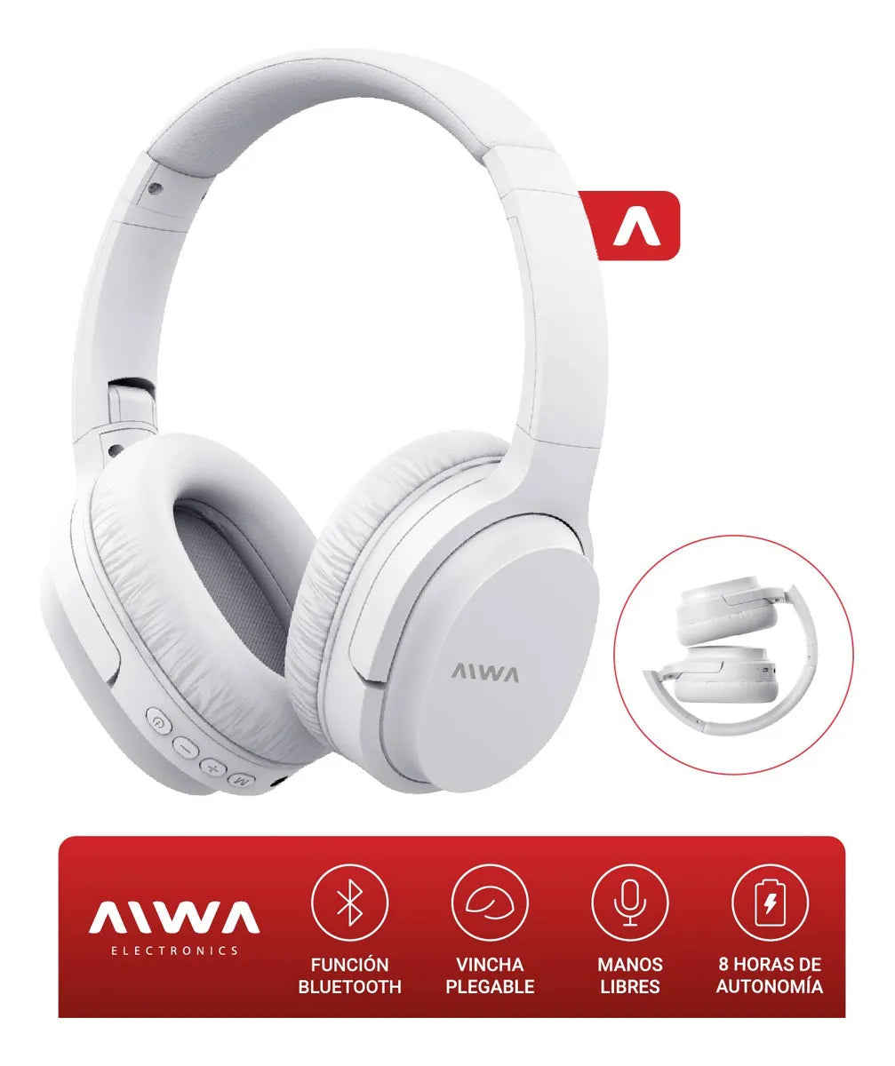 Auriculares inalámbricos Aiwa AW-BT301 blanco