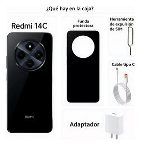 Xiaomi Redmi 14c 4g 256gb 8gb Ram Dual Sim - Versión global en color negro