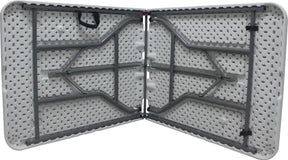 Mesa Plegable Valija 1.8 Mts Hogar Camping Jardín Reforzada Color Blanco