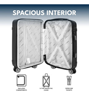 Valijas Valija Mediana Valijas De Viaje Rígida Valijas Medianas Maletas Para Viaje Avion Reforzada Liviana 4 Ruedas 360