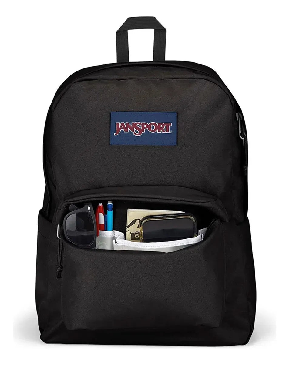 Mochila urbana JanSport Superbreak color black diseño liso 26L
