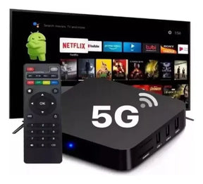 Smart Tv Box Convierte Tu Televisor En Smart 4k Color 128gb Negro Estándar