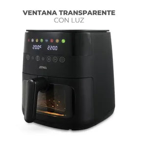 Freidora de Aire ATMA con Visor FR246ABP 6Lts Negro